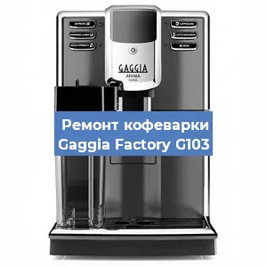 Замена | Ремонт термоблока на кофемашине Gaggia Factory G103 в Воронеже